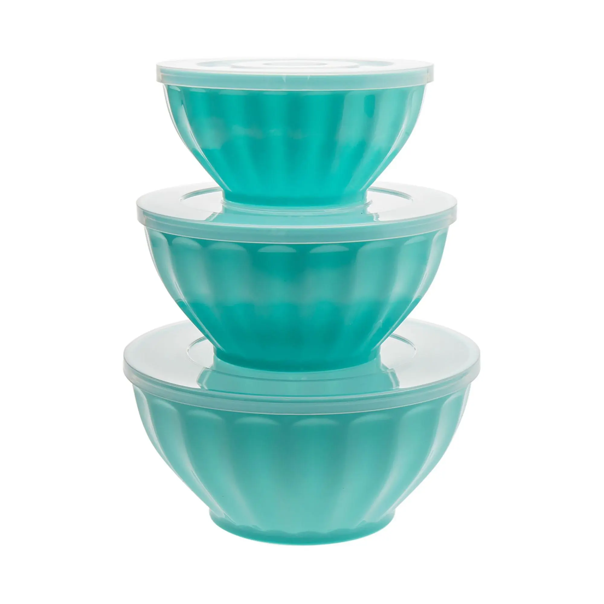 Godinger Teal Set of 3 Mixing Bowl