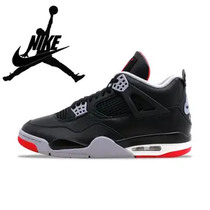 NikeJordan 4 Retro Bred Reimagined Men's - FV5029-006 Sneaker Trainer High Top Sports Shoes Training Athletic Footwear