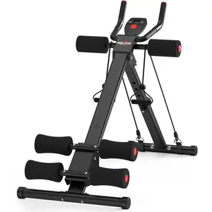 AB Workout Machine Adjustable Ab Trainer Machine Foldable Ab Cruncher Strength  Equipment for  Gym, Full  Workout Equipment 440 LBS