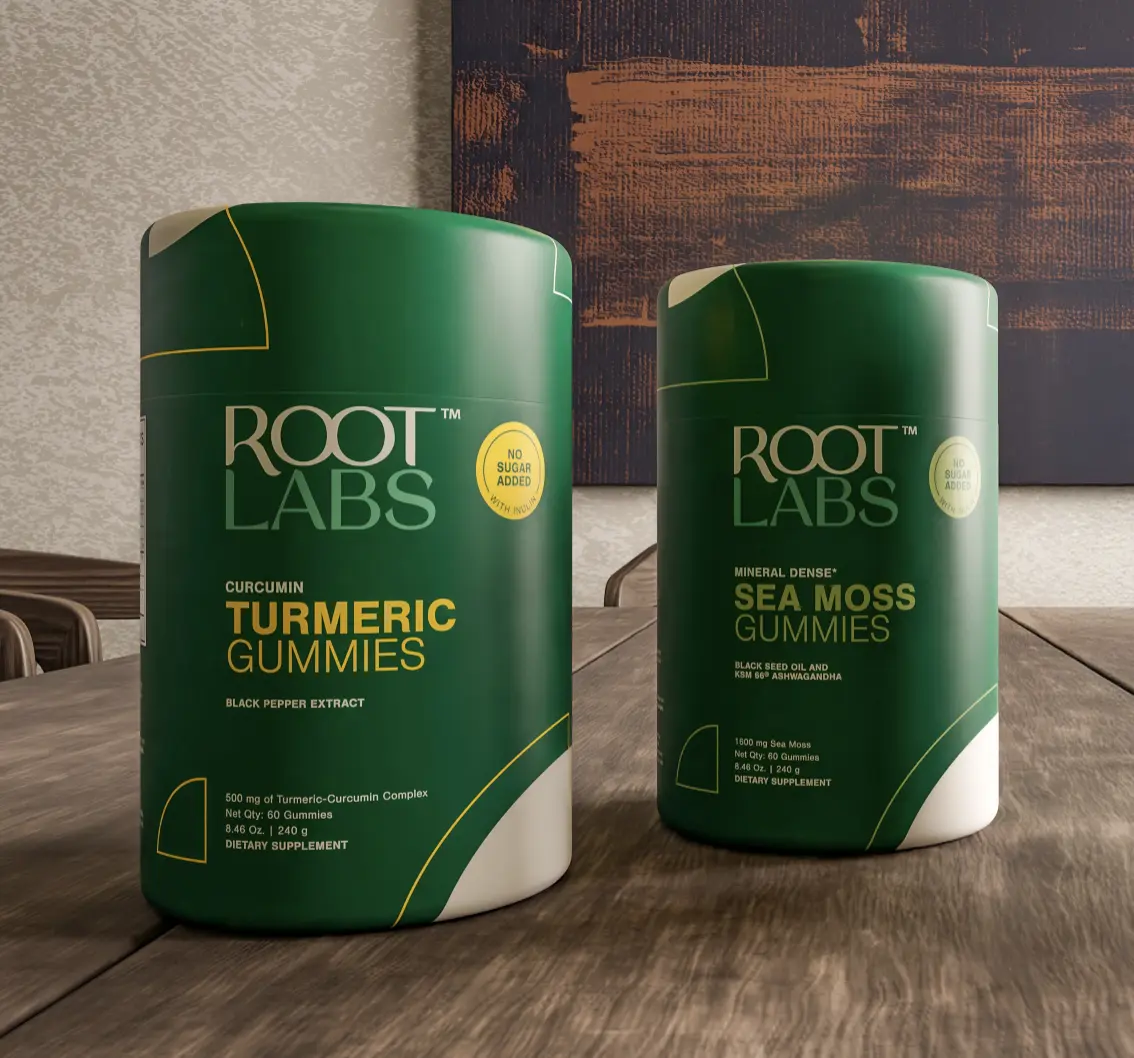Root Labs Turmeric 60s + Sea Moss Gummies Combo 60s