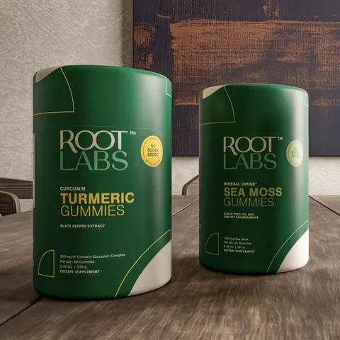 Root Labs Turmeric 60s + Sea Moss Gummies Combo 60s