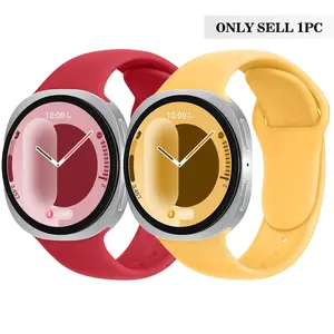 Sport Band Compatible Samsung Galaxy Watch 8 Strap 40mm 44mm, Soft Silicone Waterproof Replacement Band for Men Women Accessories