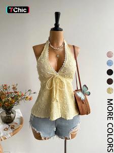 1 Piece Bohemian-Style Backless Halter Top | Perfect for Christmas / Valentine's Day / New Year / Parties / Beach Trips / Music Festivals / Tropical Vacations