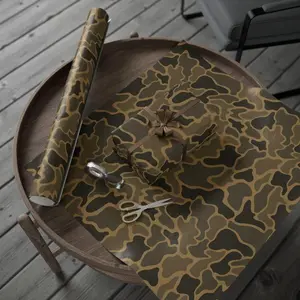 [SALE 50%] Duck Hunter Camo Wrapping Paper Outdoorsman Gift Wrap