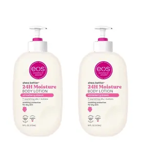 eos Shea Better Body Lotion for Dry Skin, Strawberry Dream, 16 fl oz (Pack of 2)