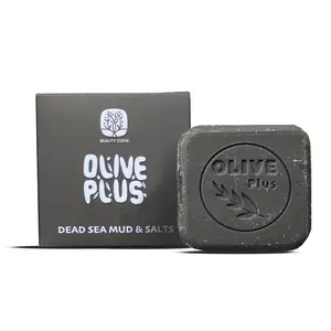 OLIVE PLUS Dead Sea Mud & Salts Soap Bar – Purifying Mineral Cleanse with Organic Olive Oil & Dead