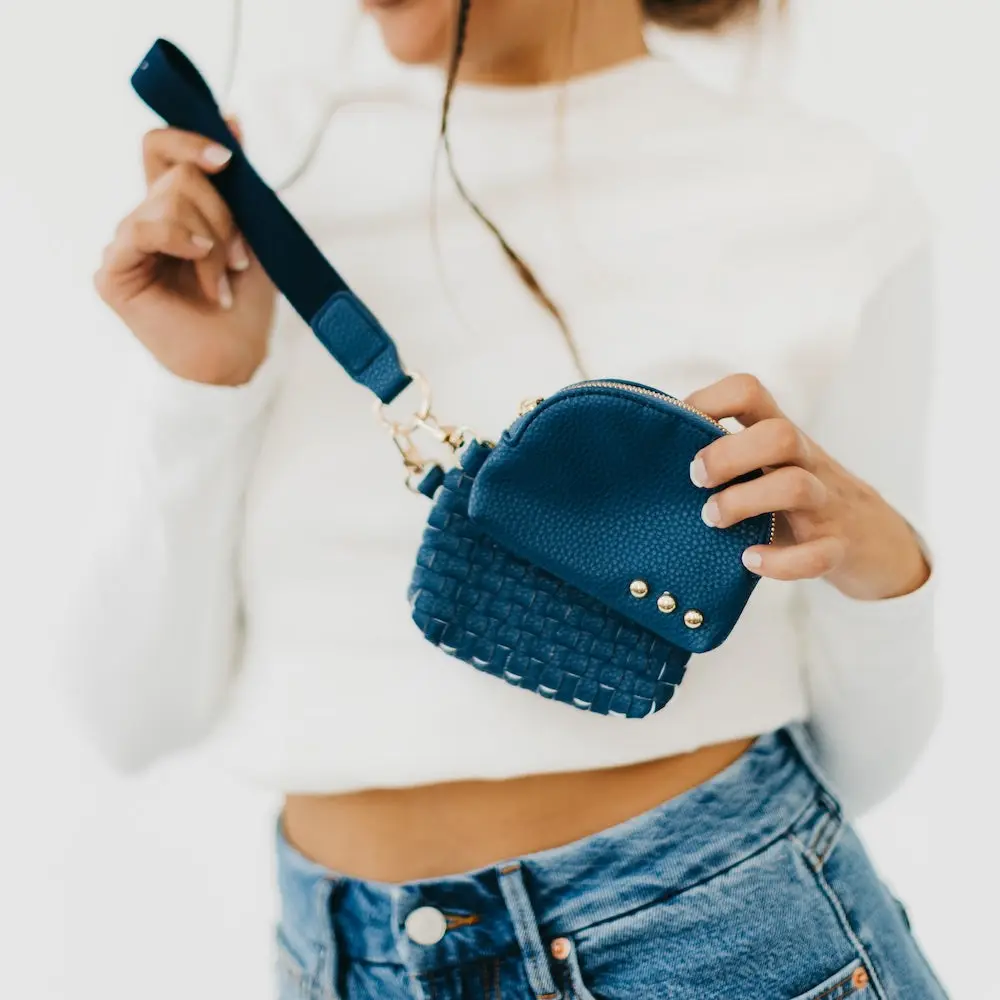Wonderlust Woven Dual Pouch Wristlet - NEW COLOR!