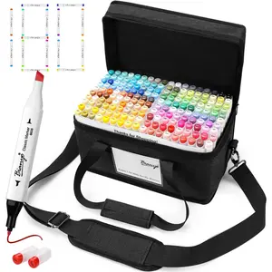 Bianyo 180 Alcohol Markers | Dual Tip for Sketching & Coloring Dual Tip Alcohol Art Markers stationery  supplies cute  school  supplies