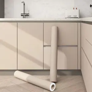 Solid Color Self-adhesive, 1 Count Waterproof & Oil-proof Wall Sticker, Self Adhesive Vinyl, Wall Decor for Home Kitchen Living Room Bedroom, Peel And Stick Wallpaper Designs