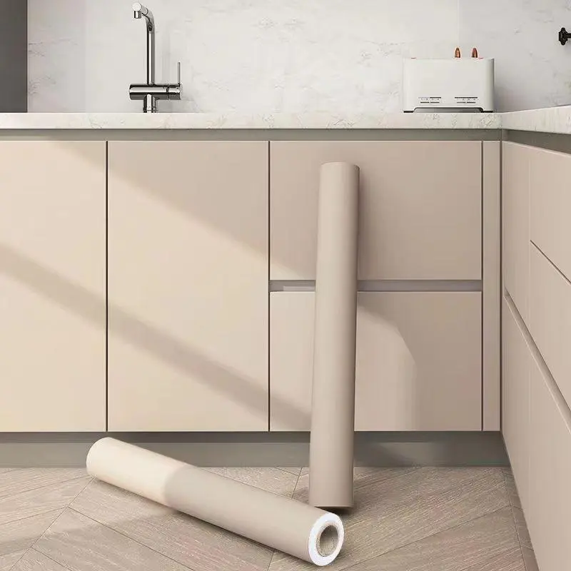 Solid Color Self-adhesive, 1 Count Waterproof & Oil-proof Wall Sticker, Bathroom Peel And Stick Wallpaper, Self Adhesive Vinyl, Wall Decor for Home Kitchen Living Room Bedroom, Peel And Stick Decorative Wallpaper Designs