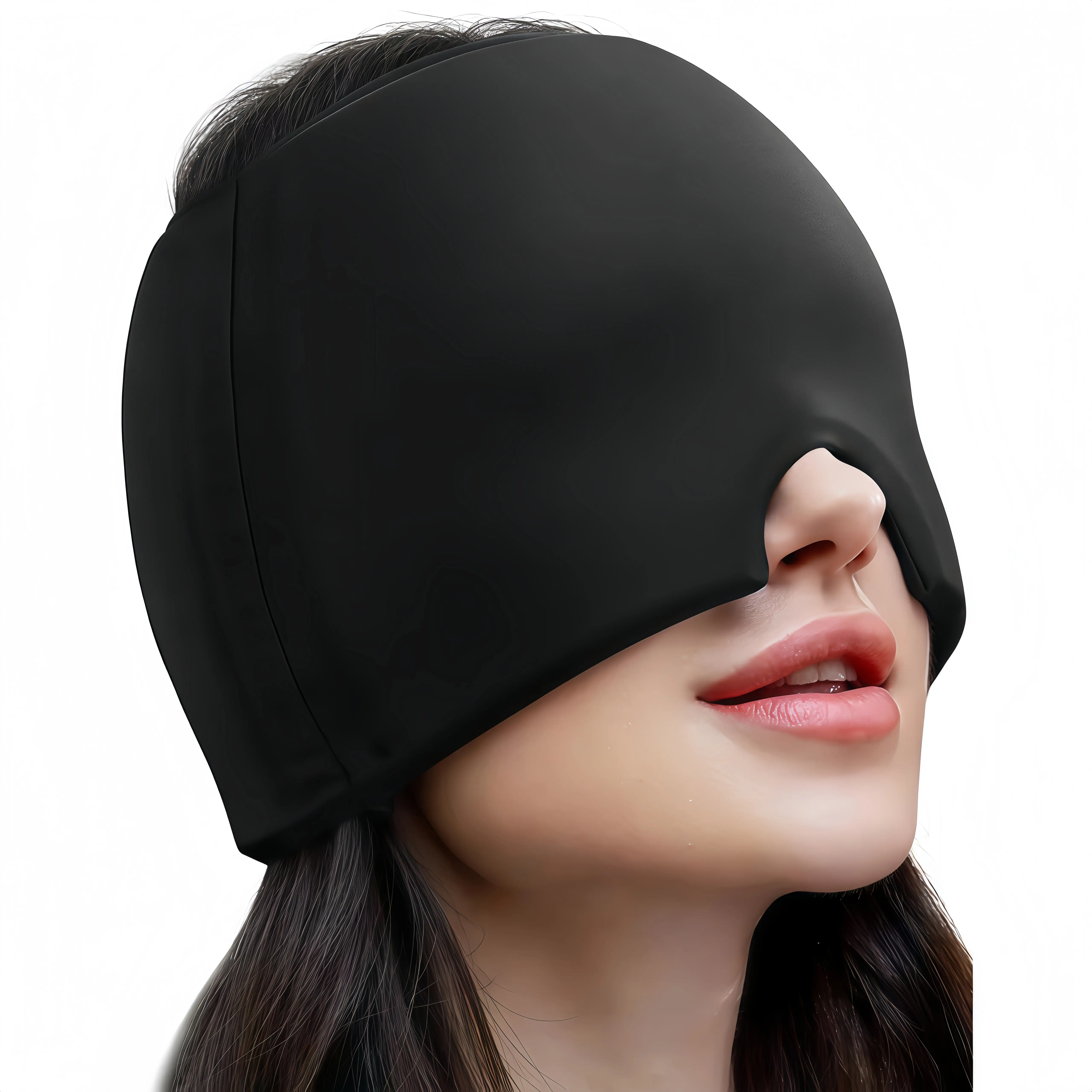 Gel Ice Pack Head Wrap That Effectively Relieves Migraines, Stress, And Tension, Suitable For Use In The Office, Before Bed, Or For Everyday Relief At Home
