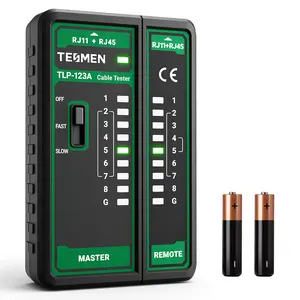 【FathersDayGift】TESMEN TLP-123A Network Cable Tester for RJ11 RJ45, Ethernet Wire Tool for CAT5/CAT5E/CAT6/CAT6A/CAT7/UTP&STP, LAN & TEL Continuity Test, Suitable for Cable Maintenance #fathersdaygift fathersdaygift