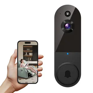 1080P Wireless Doorbell Camera, Smart WiFi Video Doorbell With Chime Included, AI Human Detection, Two-Way Audio, Night Vision, Cloud Storage, Instant Alert, 2.4Ghz WiFi, Outdoor Security Camera, Rechargeable Battery Powered