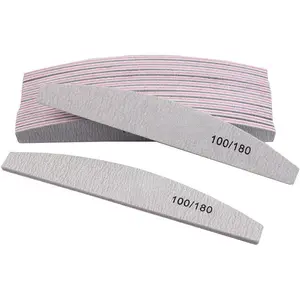 10 Pcs Rough Nail File 100/180 Grit, Heavy Duty Nail Files for Acrylic/Natural Nails, Emery Boards for Nails, Strong Finger Nail Filler, Coarse Nail File for Home and Salon Use