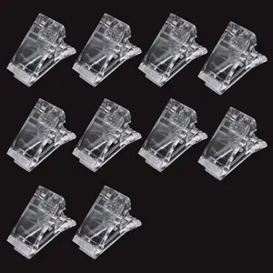 Nail Tips Clip for Quick Building Polygel nail forms Nail clips for polygel Finger Nail Extension  Manicure Nail Art Tool Polish Cutics