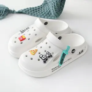 Unisex 2026 New Arrival Clogs, Non-Slip Soft Sole Closed Toe Slide Sandals with Removable Cartoon Charms, Summer Indoor Outdoor Beach Shoes for Nurses Students Men Women