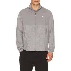 Vuori Sunday Element Track Jacket in Grey Heather