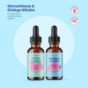 Glutathione Drops & Genius Herbal Focus Bundle – Clear & Bright Support