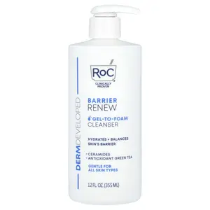 RoC Barrier Renew, Gel-To-Foam Cleanser, 12 fl oz (355 ml)
