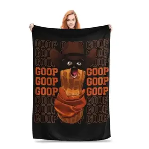 Arc Raiders The Burnt Peanut Goop Meme Blanket Flannel Microfiber Plush Bed Blanket Super Soft Blanket For All-Season Travel Suitable For Beds And Sofas Can Also Be Given As A Gift, BlissWeave