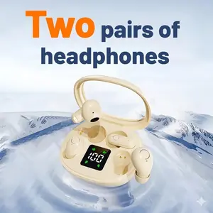 Invisible Sleep Earbuds [2 Pairs], 2026 New Bluetooth 5.4 Tiny Wireless Headphones with Power Display, Noise Cancelling Mini Earphones for Side Sleepers & Work, Waterproof Small Gaming Headset