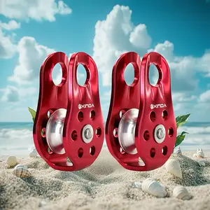 2-Piece Small Portable Pulley Set, Convenient to Carry, Ideal for Goods Handling & Outdoor Activities (Tools & Hardware Pulley Blocks Shell Blocks)