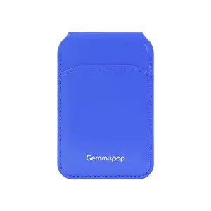 Gemmispop Magnetic Wallet Stand / Series Tech Fashion / Magnetic  Cardholder Stand / Custom Icon Design / Premium Leather Finish / Slim Foldable Build / RFID  Shield Protection / Strong Magnet Array / Multi-Angle Viewing / Holds Up to 6 Cards