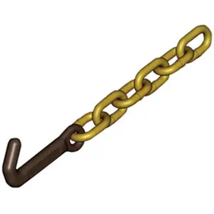 212 MAIN Mo-Clamp 6317 Tie Down J-Hook with 0.38 in. Chain, Quick Anchor Truck Accessory for Outdoor & Cycling Use, J-Hook Chain