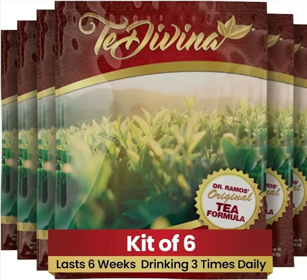 TeDivina Herbal Tea – 6 Pack Kit | Natural Tea Blend | 6-Week Supply