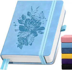 A5 Leather Journal with 365 Pages, 100GSM Thick Paper, Hardcover, Daily Notebook for Writing, Travel, School, Note Taking, College Ruled