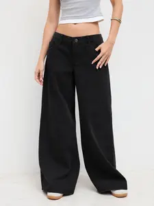 Cider Women's Low-Rise Baggy Jeans