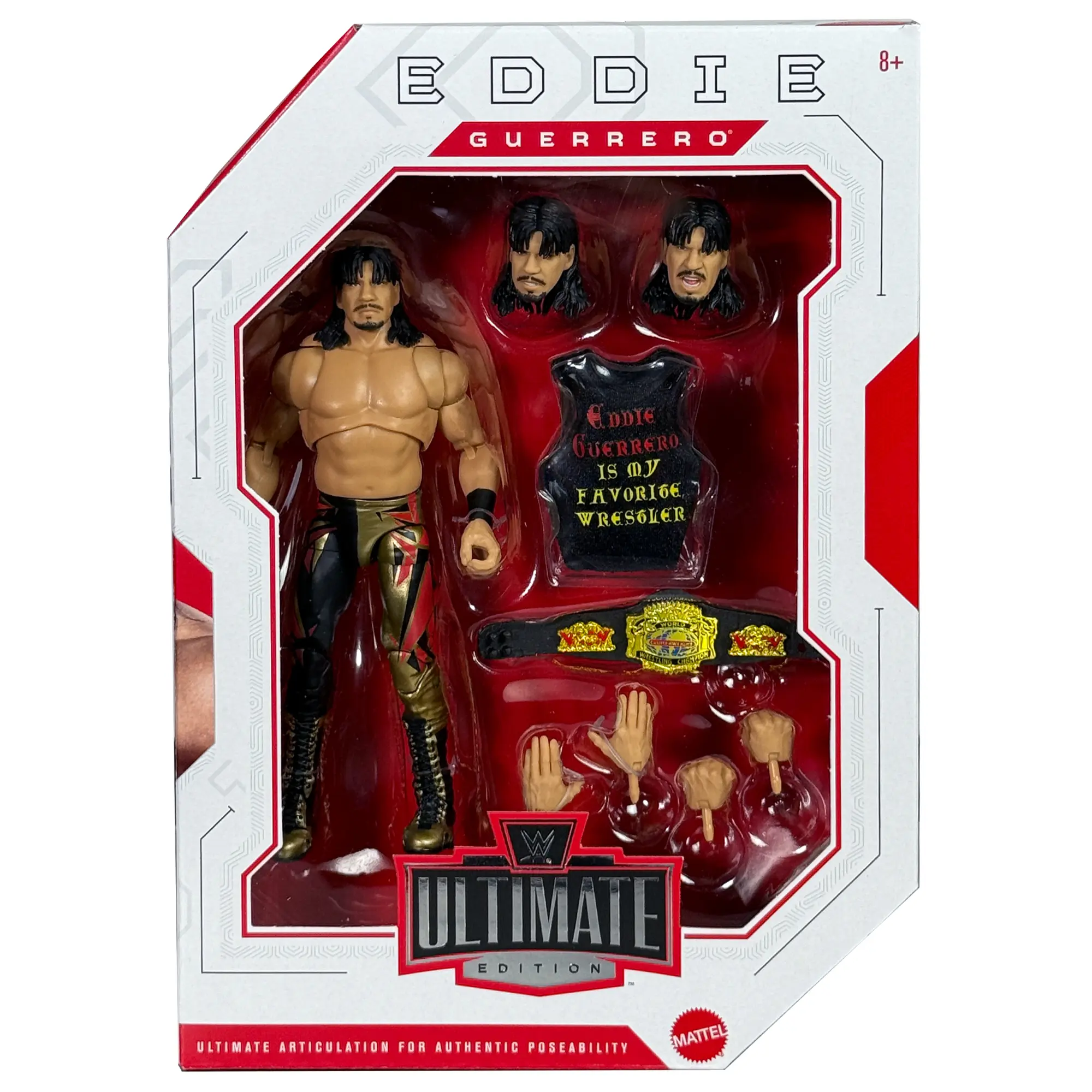 Eddie Guerrero - WWE Best of Ultimate Edition 9 Mattel WWE Toy Wrestling Action Figure