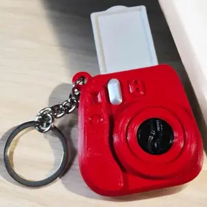 Photo holder keychain