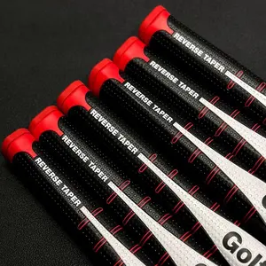 RESEVER Tapered Golf Putter Grip - Lightweight PU with Red Round Head | Non-Slip Textured Surface | Enhanced Stroke Control