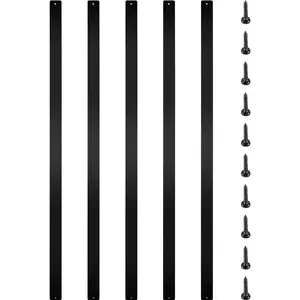 【Summervibes】VEVOR Deck Balusters, 76 Pack Metal Deck Spindles, 29.5"x1" Staircase Baluster with Screws, Aluminum Alloy Deck Railing for Wood and Composite Deck, Stylish Baluster for Outdoor Stair Deck Porch
