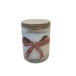 Christmas Bow Candle