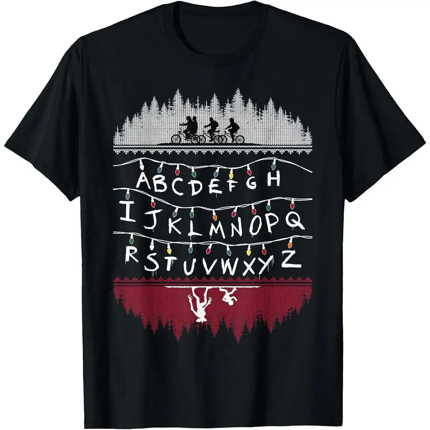 Winter outfit Netflix Stranger Things Alphabet Lights T-Shirt
