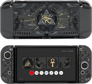 GeekShare Protective Case Slim Cover Case Compatible with Nintendo Switch OLED and Joy Con - Shock-Absorption and Anti-Scratch - Land of Mystery