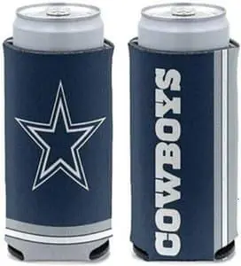 Dallas Cowboys Nfl Slim Can Cooler Two-sided Design