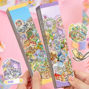 12 Sheets Pet Material Sticker Book, Hand Series Decorative Stickers, Crafts, Scrapbooking Journal Supplies, Perfect Birthday Gift Idea, Art Stickers