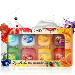 fruit flavored lip glosses, night lip balms, lip balm, colorless lipsticks, and moisturizing and nourishing lip masks, suitable as party gifts and seasonal gifts, are small and convenient. oil sweet july skin bálsamo labial vaselina pink Multifruit Set