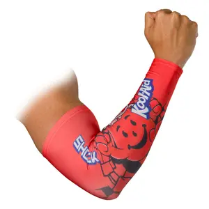 Shock Doctor Showtime Kool-Aid Cherry Compression Arm Sleeve - Stay Active & Covered - Moisture-Wicking Technology - Fits Right or Left Arm