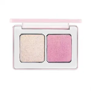 Natasha Denona Mini Diamond & Glow Makeup with Metallic Finish for Blush & Powder Applications Cosmetic Glitter Highlighter - Nude & Champagne Pink