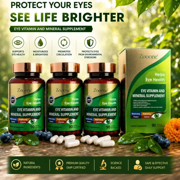 1 - 3 Pack Lutein & Zeaxanthin Eye Vitamins, Vision Support Supplement with Vitamins C & E, Zinc & Copper, Eye Health Formula for Adults & Seniors, Supports Macular Health, 90 Capsules