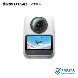 Xtra 360, 360 Camera, 8K Panoramic Video, 1-Inch Sensor Equivalent, 100MP High Resolution, Waterproof Action Camera, 105GB Built-in Storage, Bullet Time, Broad Compatibility, Vlog