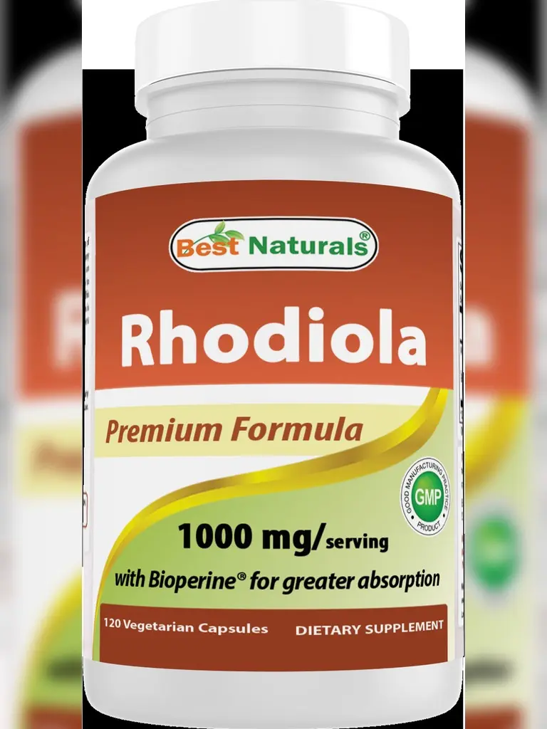 Best Naturals Rhodiola with Bioperine 1000mg Serving - 120 Veggie Capsules Best Naturals Rhodiola with Bioperine 1000mg Serving - 120 Veggie Capsules