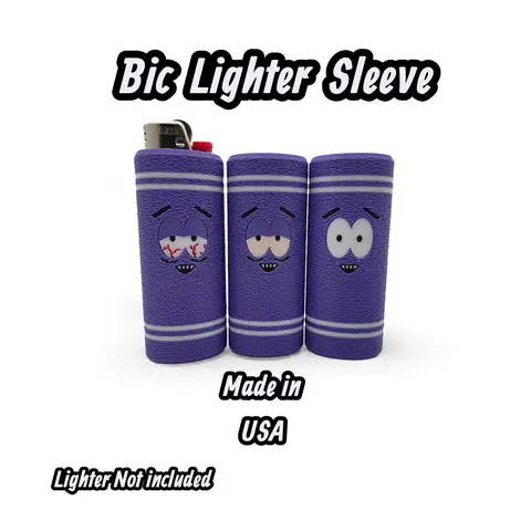 Towelie Bic Lighter Sleeve - Durable Material with Iconic Towelie Design - Lightweight & Fun Accessory for Fans and Lighters - Gift - Towelie Lighter Holder