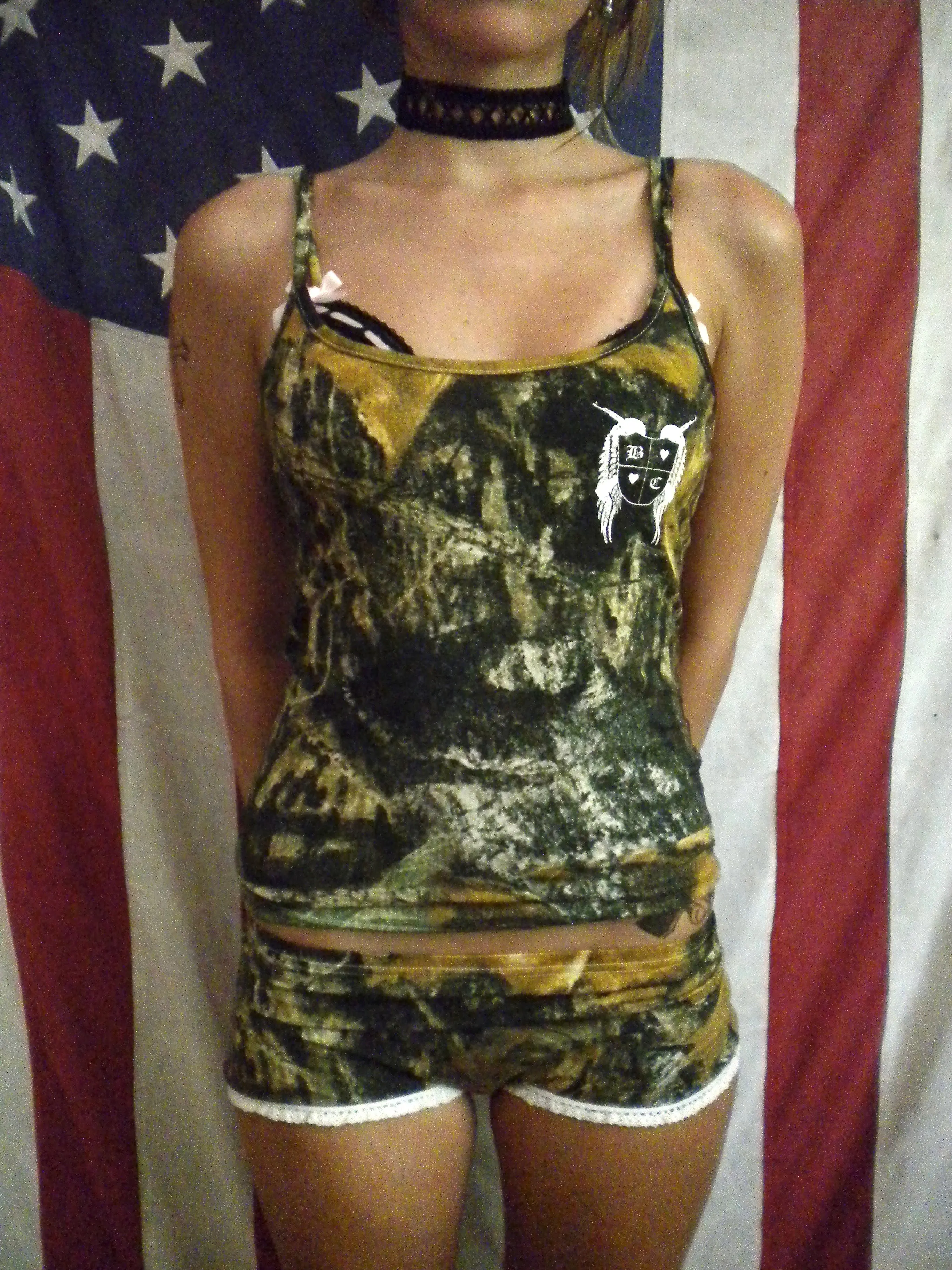 Camo Gun Angel Tank Top