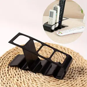 Remote Control Organizer, 1 Count 4-slot Remote Control Holder, Desktop Storage Organizer for Home and Office Supplies, Practical Home Storage Rack, Desk Organizer Tidy, Desk Accessories