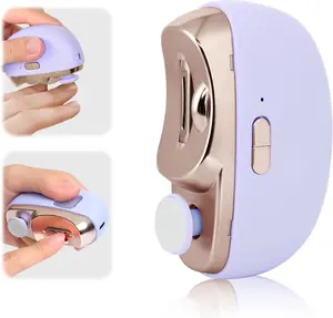 2 in 1 Electric Polishing Automatic Nail Clippers Electric Nail Trimmer Electric Nail Clipper with 2 Adjustable Speeds Nail Trimmer for Seniors  Adults